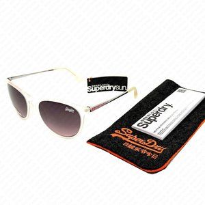 Superdry SDS Ellen 113 55mm Matte Crystal Smoke Sunglasses
